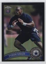 2011 Topps Chrome Black Refractor /299 Tyron Smith #38 7xr