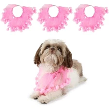 Fancy Pink Dog Collars for Small Pets (4 Pack)