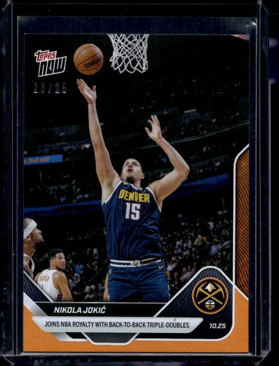 2025-26 Topps Now NBA #27 Nikola Jokic Orange Foil #d /25 | eBay