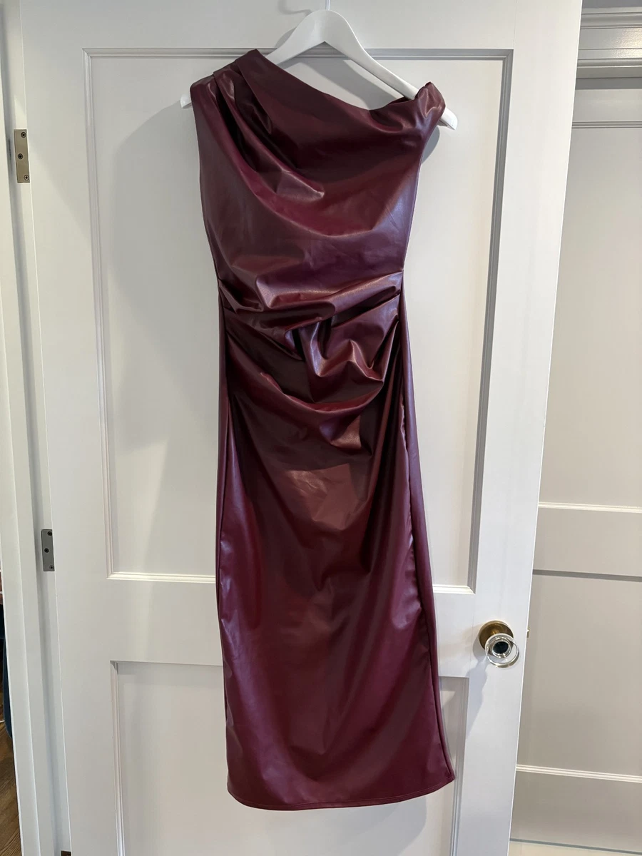open lace back dress Satin Draped One Shoulder Dress: Black / S  SKYZ Boutique