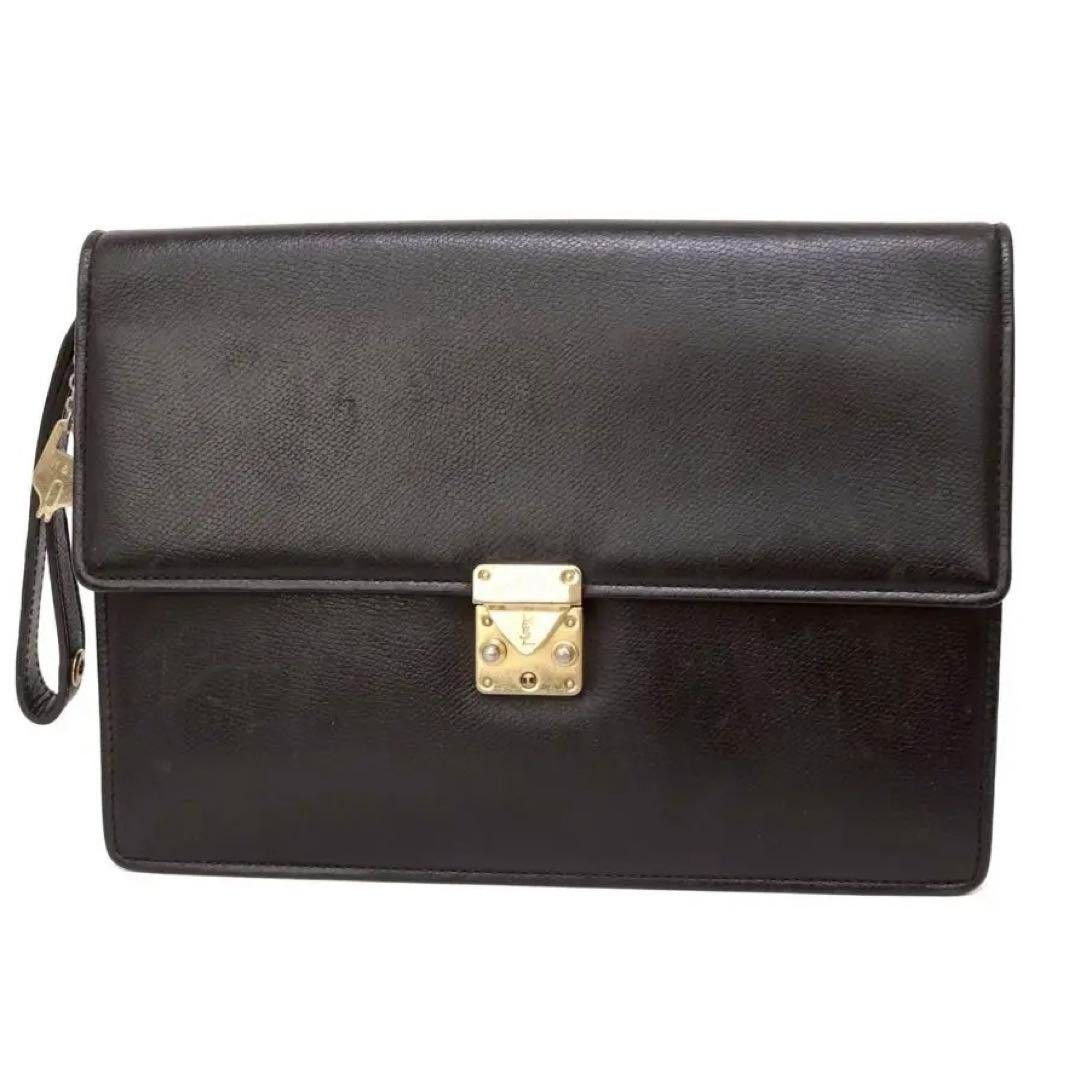 Pochette Saint Laurent Vintage Pelle Nera Yves Saint Laurent YSL Autentica