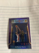 2020-21 Panini Donruss Optic - Air Defense Anthony Davis #5 Purple Prizm