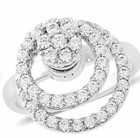 Simulated Diamond Rotatable Halo Ring in Silvertone (Size 8.0) 2.00 ctw — photo 1