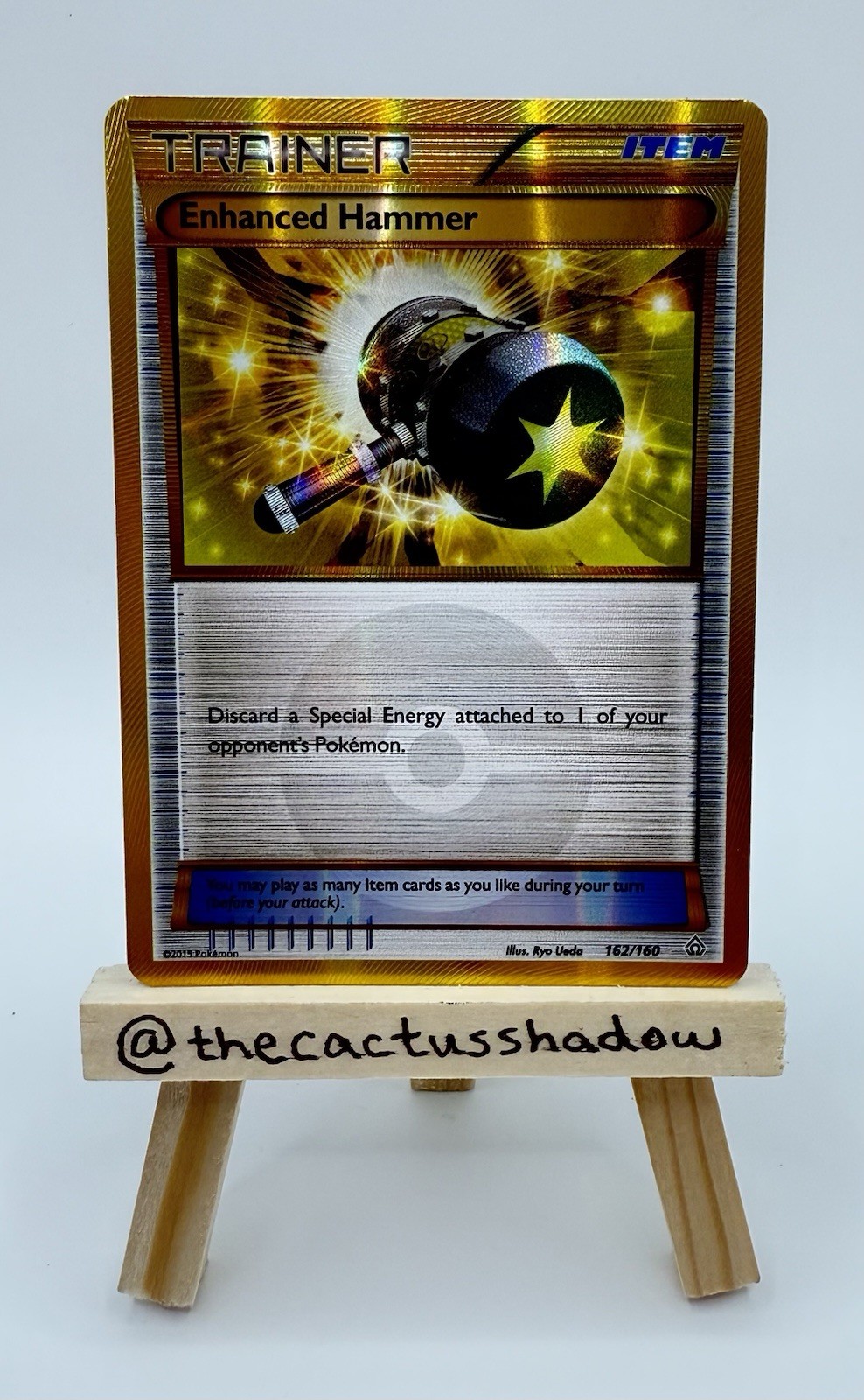Pokemon XY - Primal Clash Holo Enhanced Hammer (162 Secret Rare) 162/160 - LP