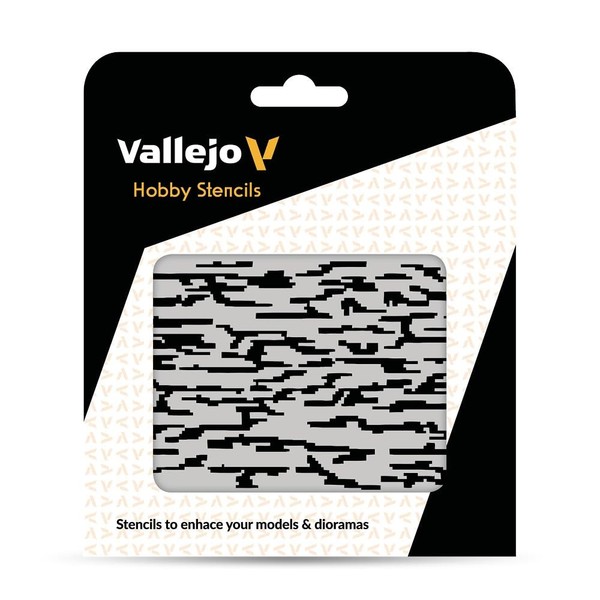 Vallejo ST-CAM004 Pixelated Modern Camo 125 X 125 Mm Camouflages Air (Us Import)-image