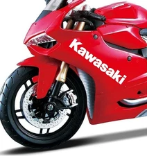 Custom Kawasaki Word 1 Set Die Cut Vinyl Decal Multiple Colors and Sizes