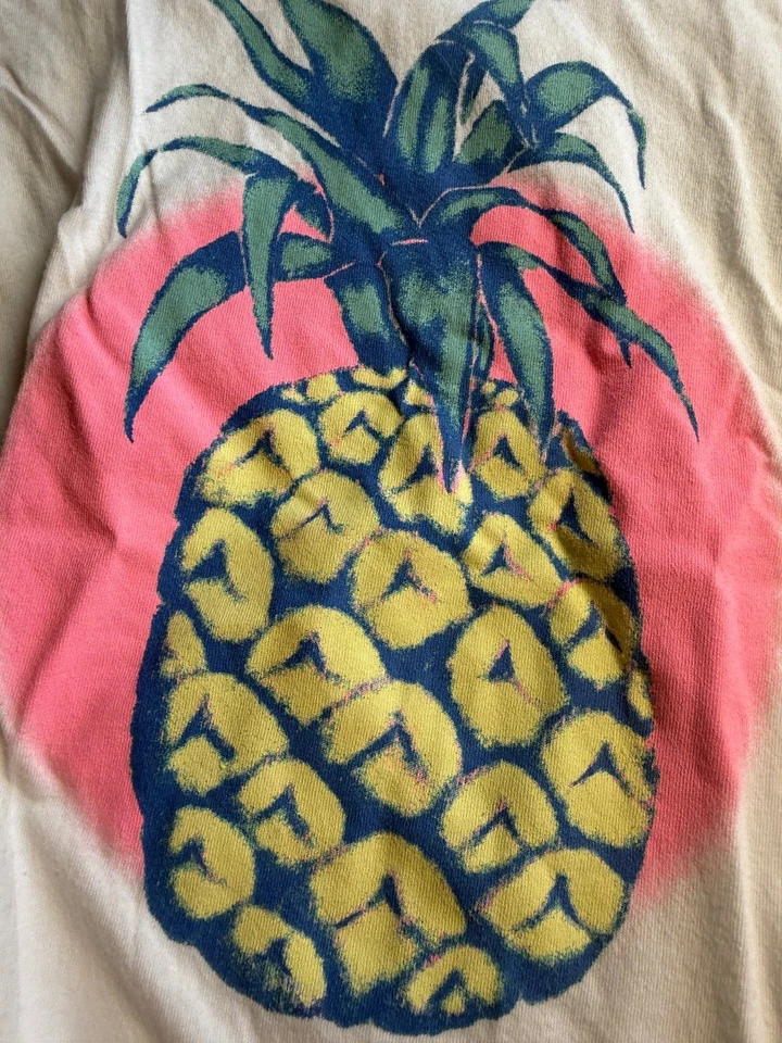 GAP Niños Camiseta Niñas XL Blanco Piña Gráfico Camiseta Foto 3 de 4