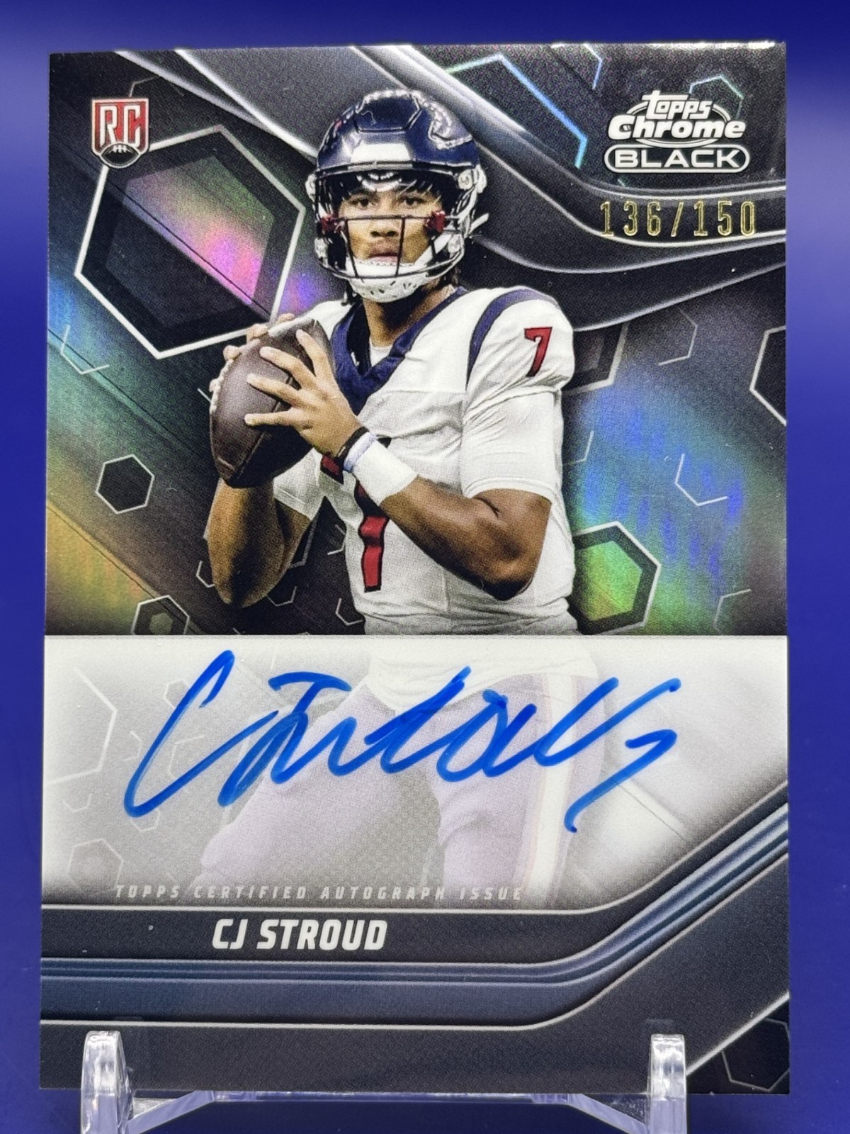 2023 Topps Composite CJ Stroud Chrome Black Auto RC Rookie Refractor /150