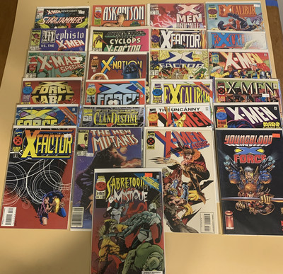 X Men X Factor Related Comics 90s  25 Issues Cheap Comic Lot Good Condition