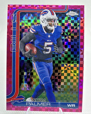 Joshua Palmer  2025 Topps Chrome #31 Hot Pink X-Fractor Buffalo Bills