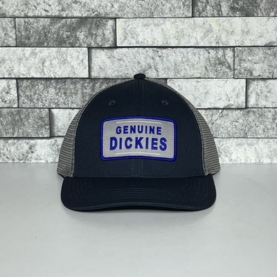 Dickies Mens Snap Back Genuine Dickies Two-Tone Trucker Cap Blue Gray