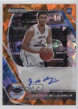 2021-22 Panini Prizm Draft Picks Orange Ice JaQuori McLaughlin #DP-JQM Auto 0c2