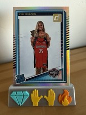 2025 Kiki Iriafen Rookie refractor & EMOJI DISPLAY 💎🙌🔥 #94 Washington Mystics