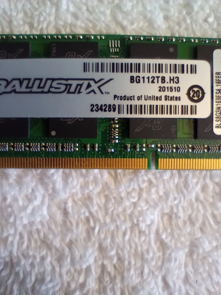 Ballistix By Crucial 16GB (2x8) PC3-12800 DDR3L 1600 MHz 1.35V SO-DIMM Laptop - Image 4 of 4