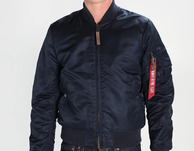 ALPHA INDUSTRIES Jacke in Dunkelblau MA-1 VF 59 Bomberjacke, Fliegerjacke