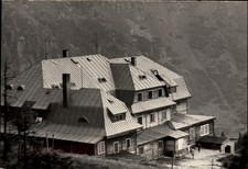 RPPC Schronisko Strecha Akademicka Karkonosze Poland vintage postcard k831