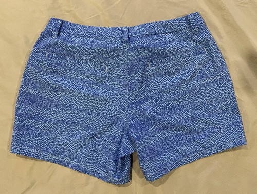 EUC Nike Golf Dri-FIT Women's Shorts Zip Flat Front SZ 4 Blue Pattern - Picture 7 of 7
