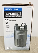 Everbilt 1/2 HP Waterfall Submersible Utility Pump 53GPM SUP80-HD
