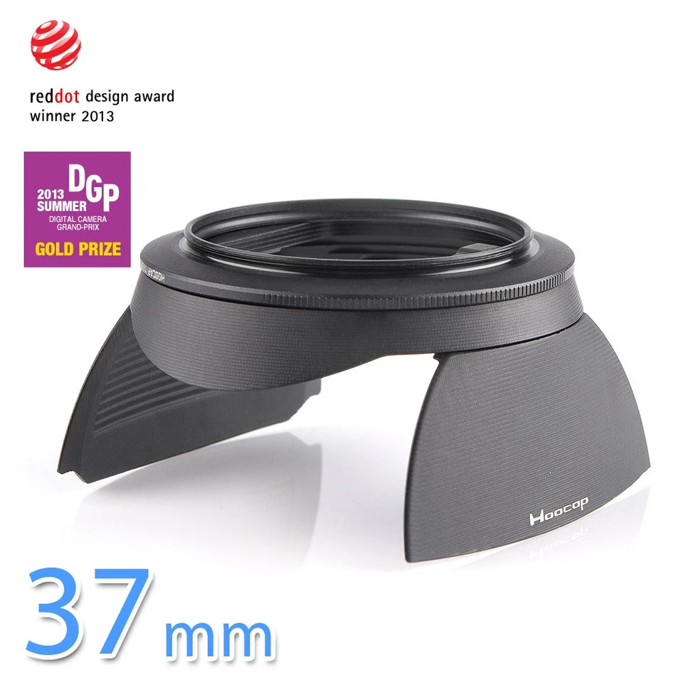 VAWiK Hoocap TX37B aluninum lens cap + hood 2 in 1 fits filter thread 37mm ε - Image 4 of 4