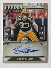 Evan Williams ROOKIE 2024 Contenders Optic Rookie Ticket Auto #194 RC