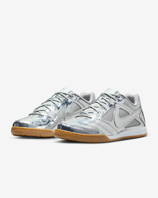IB3566-001 Nike Gato LV8 Metallic Silver White Gum Light Brown