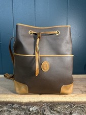 Borsa Secchiello Vintage Trussardi Collezione Crespo Pelle Marrone Italia