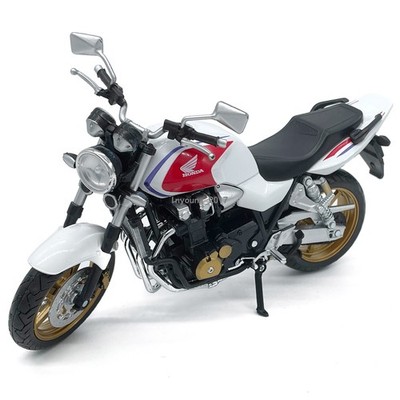 1:12 Honda CB1300SF Motorcycle Model Diecast Toy Car Toys for Boys Kids White