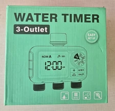 Sprinkler/Garden Hose Water Timer▪︎ 3 Outlet Timer☆☆Auto/Manual☆Rain Delay☆New☆☆