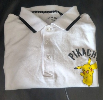 Pokemon Pikachu Kid T-Shirt White, Reserved Brand, Good Condition , Age 9-11