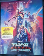 Thor: Love And Thunder Blu-Ray/Digital Code w/ Slipcover Brand New