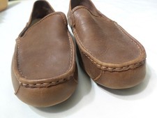 Ugg Alder Mens Indoor / Outdoor Brown Leather Slippers Moccasin Loafers US9/UK 8