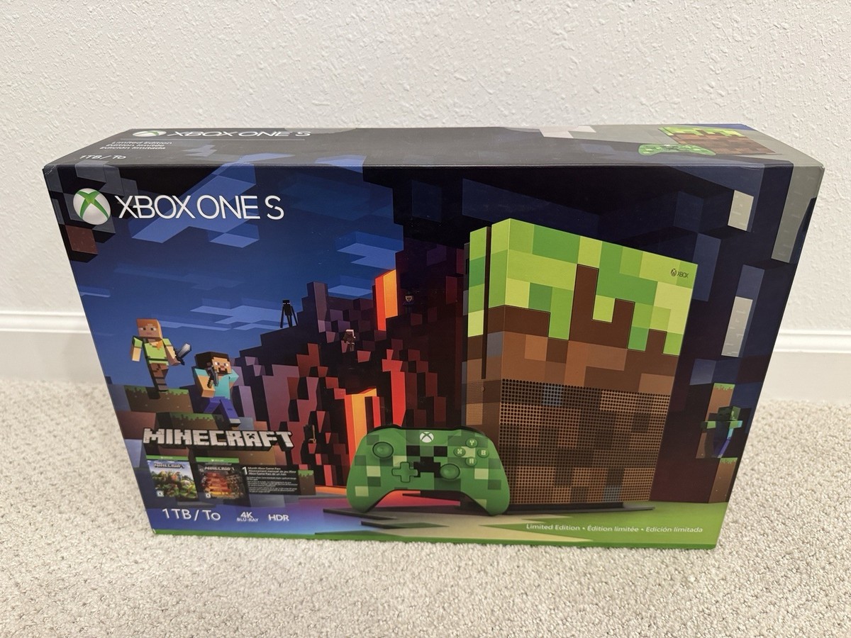 Microsoft Xbox One S Minecraft Limited Edition Bundle 1TB Green Microsoft Xbox One S Minecraft Limited Edition Bundle 1TB Green