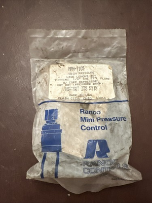 #ad Ranco MPH 7105 High Pressure Limit Switch quot;NEWquot; $10.00