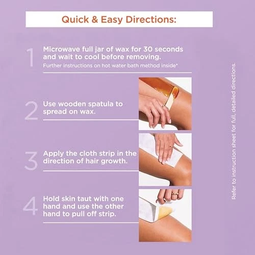 Kit de depilación Sally Hansen cera sin rayas para rostro cejas labios 1,2 OZ Foto 4 de 4