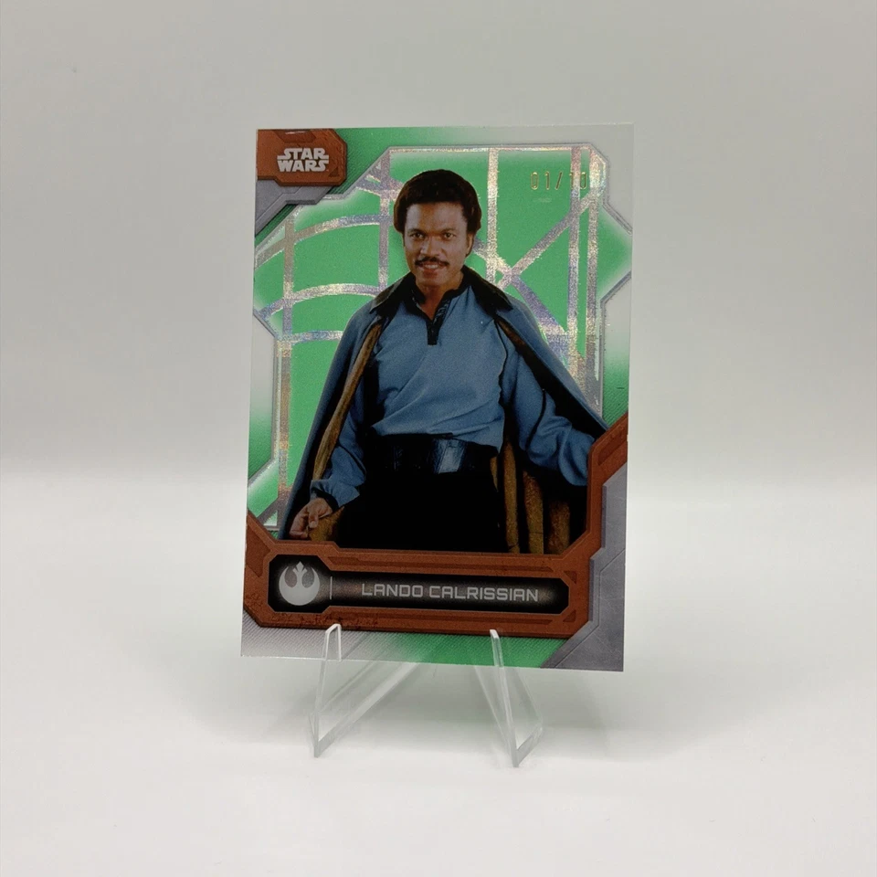 Topps 2024 Star Wars High Tek Lando Calrissian Green ALPHA 1/10 #64 /10 - Image 2 of 4