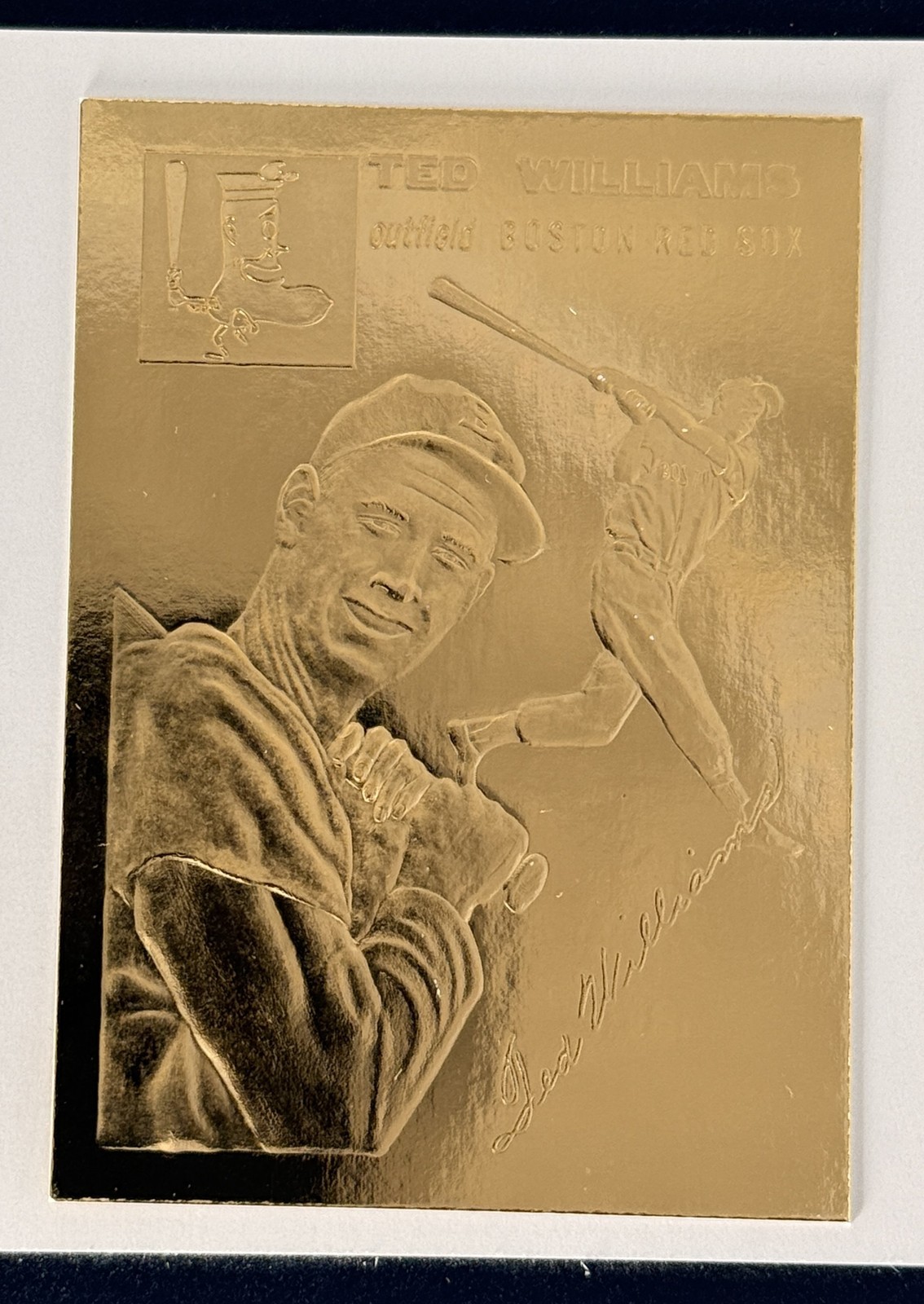1996 Topps 22K Gold Foil #1 Ted Williams #/50000