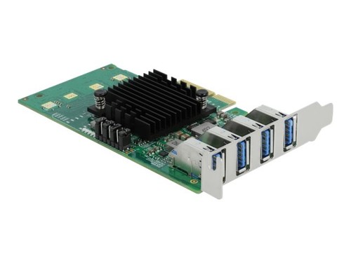 Delock PCI Express x4 Karte für 4x USB 3.0 extern Quad Channel 89048 - Bild 2 von 4