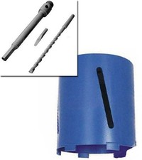 107mm Diamond Core Drill + Hex Arbor Shank + Pilot Bit + Ejector Drift