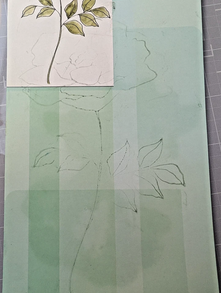 Estampilla de goma negra de centavo rosa atemporal Foto 3 de 3