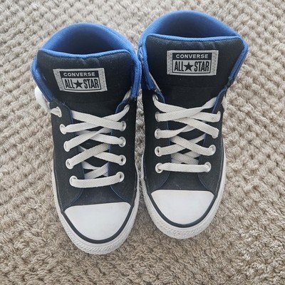 Converse CTAS Axel Blue/Black Mid Top Sneakers-Assorted Sizes (Youth 5) A