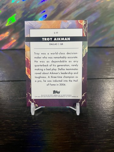 Troy Aikman 2024 Topps Inception Launch Case Hit L-17 - Picture 2 of 2