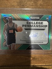 2023 Prizm Draft Picks College Penmanship - Tosan Evbuomwan (RC, AU)