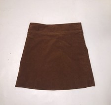 J Crew Brown Corduroy Mini Skirt Size 0