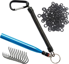 Reaction Tackle Wacky Worm Tool Wacky O-Rings for Wacky Rigging Soft Plastic 