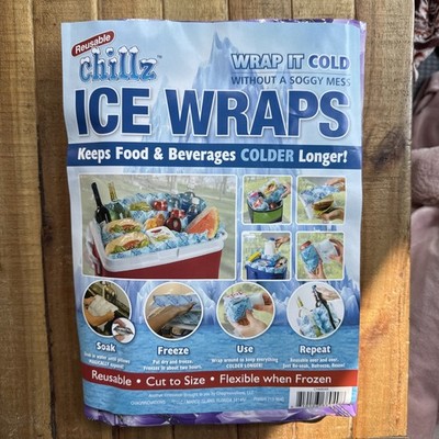 Chillz Ice Wraps Reusable Ice Sheets for Coolers - Flexible Ice Blankets Freezer