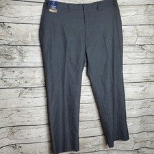 J.M. Haggar Premium Flex Charcoal Waistband Pants Size 44X29 NWT Reg 80.00
