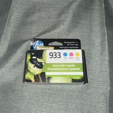 HP N9H56FN 933 Cyan, Magenta and Yellow Ink Cartridges - 3 Pieces