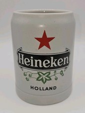 Vintage - Heineken Holland - Ceramic 5” Beer Stein Mug - Ceramarte - Brazil Used