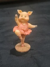 Vintage Pig *Ballerina* Figure 4" X 2.5 Farm Country Dance Collectible Classic