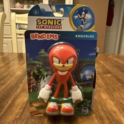 2022 TCG Toys SEGA Sonic The Hedgehog Knuckles Bend-Ems Action Figure New Sealed